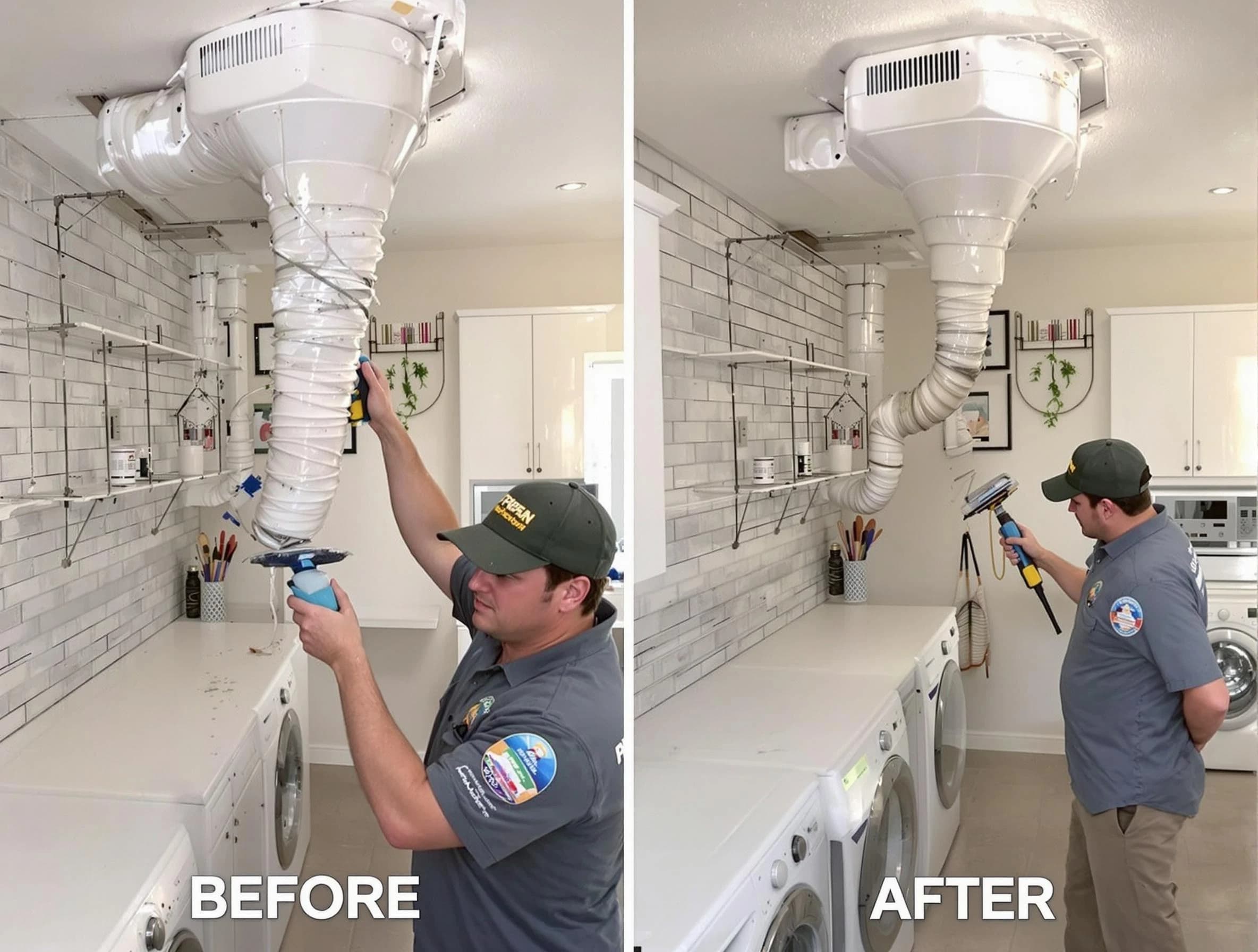 Professional dryer exhaust vent cleaning by Bennett Dryer Vent Cleaning in Bennett