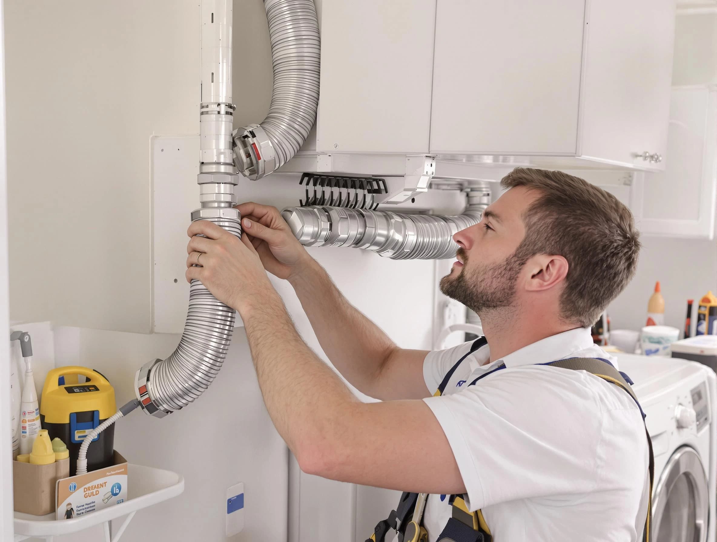 Professional dryer vent repair and installation by Bennett Dryer Vent Cleaning in Bennett