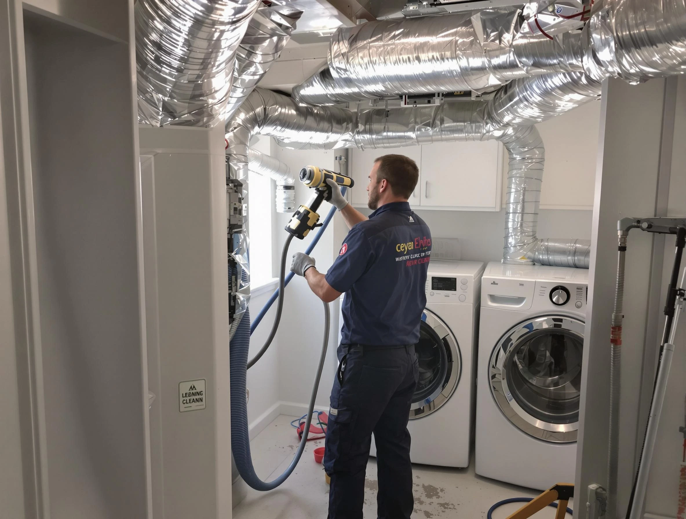Bennett Dryer Vent Cleaning specialist using advanced equipment for thorough duct cleaning in Bennett