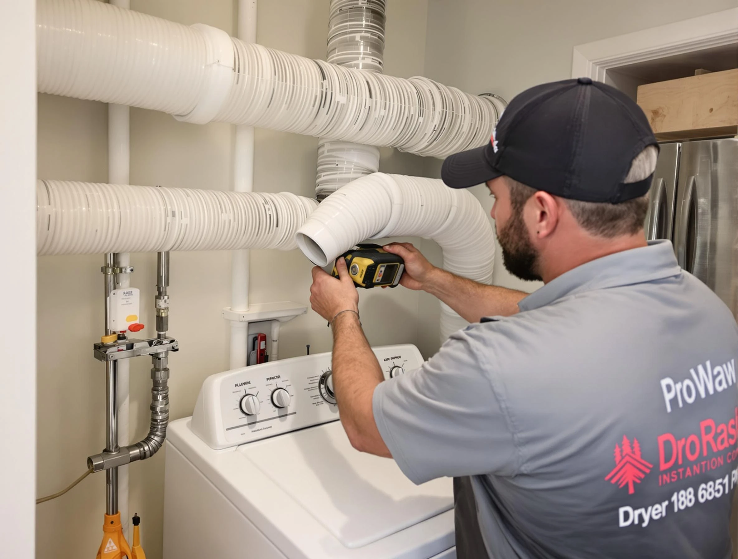 Professional dryer vent hose installation by Bennett Dryer Vent Cleaning in Bennett